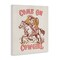 Stupell Industries Pastel Come On Cowgirl Canvas Wall Art Design by Victoria Barnes